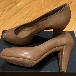 Roberto Del Carlo Brown Leather Heels